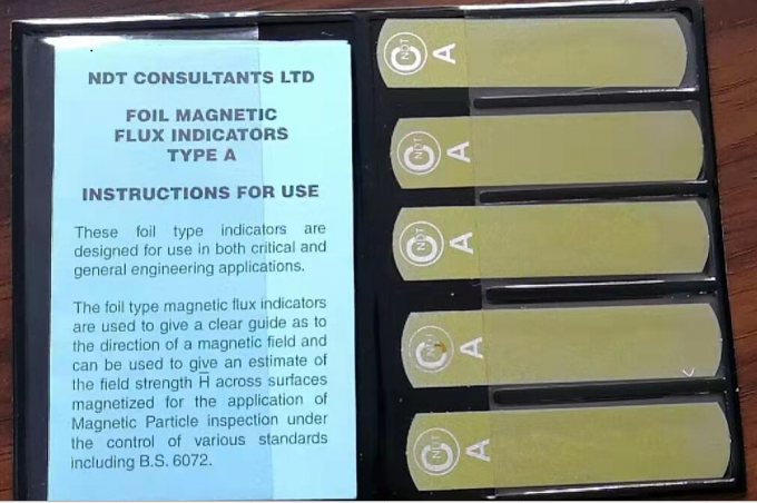 NDT Gelaagde Magnetische Flux Strips Type G Burmah-Castrol 5 Strips Voor Magnetisch Deeltjesfoutdetectie Fittingen 2