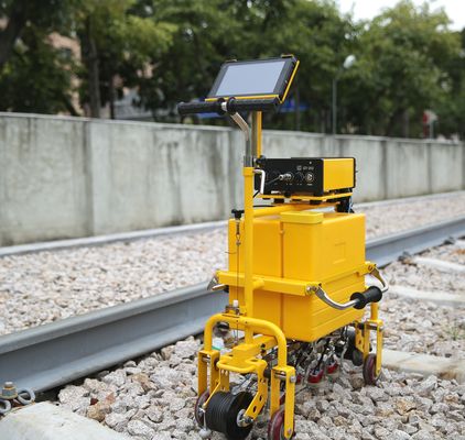 TFT-kleurenscherm Lichte trolley voor het spoorwegsysteem Digitale ultrasone spoorfoutdetector