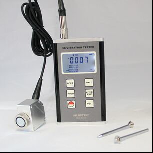 HG-6363 Draagbare trillingsmeter met 3 assen Piezo-elektrische versnellingsmeter met RS232 en Bluetooth voor monitoren van machines