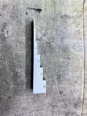 Industriële NDT 6-staps dikte kalibratieblok voor ultrasone diktemeter kalibratie