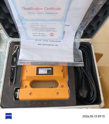 HCDX-220 Lichtgewicht elektromagnetische AC-jukfoutdetector Dubbele voeding Stalen structuurdefecttester