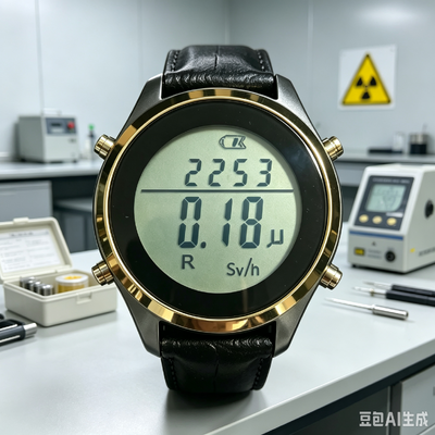 HRD-4 Wristwatch-style Personal Dosimeter with Cumulative Dose Equivalent 0.0 μSv-9999 mSv and Measuring Range 0.10 μSv/h-50mSv/h