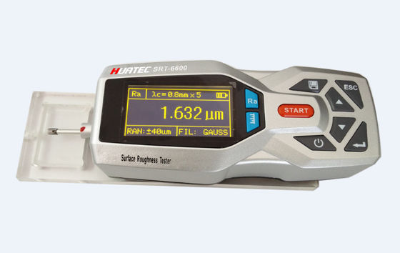 SRT-6600 Draagbare draagbare oppervlakteruwheidstester 160 μm bereik 14 ruwheidsparameters OLED-display Ruwheidsmeetinstrument met metalen behuizing