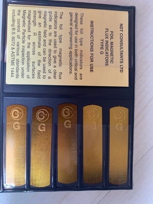 NDT Gelaagde Magnetische Flux Strips Type G Burmah-Castrol 5 Strips Voor Magnetisch Deeltjesfoutdetectie Fittingen