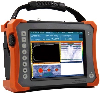 Gefaseerd touch screen - Detector Draagbare Waterdichte 64 CH van het serie Ultrasone Gebrek