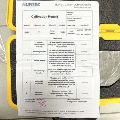 IIW V-1 CS SS AL Materiaal UT Kalibratieblokken NDT Instrument