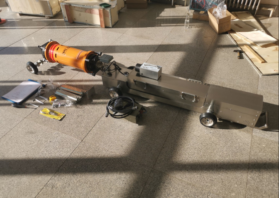 HUATEC X Ray Pipe Crawler Machine Pipe Diameter Detecting Range Dia 400-1100mm