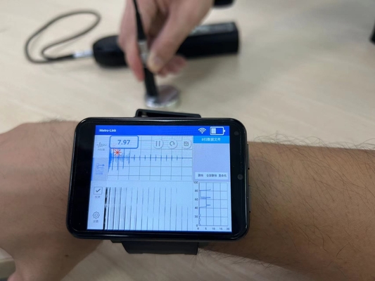 TG-14+ A Scan B Scan APP-modus EMAT Elektromagnetische ultrasone diktemeter met kleur LCD