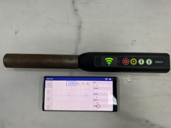TG-14+Oncontact tabletcomputer A Scan B Scan Elektromagnetische ultrasone diktemeter