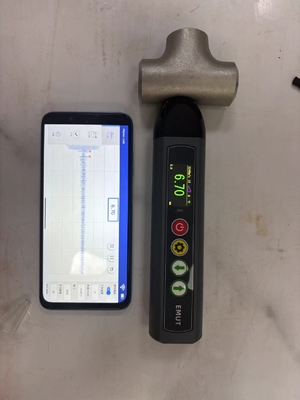 TG-14+ A Scan B Scan APP-modus EMAT Elektromagnetische ultrasone diktemeter met kleur LCD