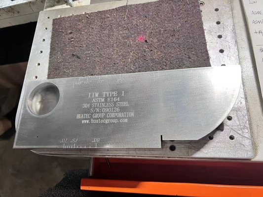 IIW TYPE 1 UT Kalibratieblok koolstofstaal
