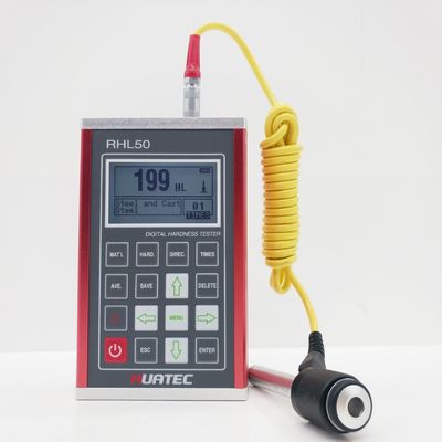RHL50 LCD Display Draagbare Leeb Hardheid Tester Hoge nauwkeurigheid Met ±6HLD nauwkeurigheid En Rmin 50mm Min. Radius