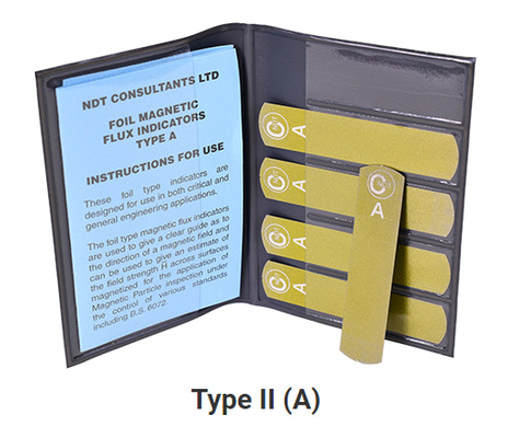 NDT Gelaagde Magnetische Flux Strips Type G Burmah-Castrol 5 Strips Voor Magnetisch Deeltjesfoutdetectie Fittingen