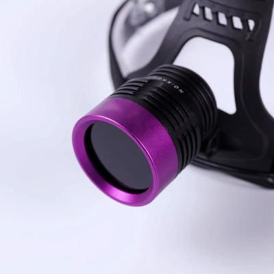 40 × 38 mm Spitsgolflengte Verstelbare UV-koplamp voor hoofd en helm