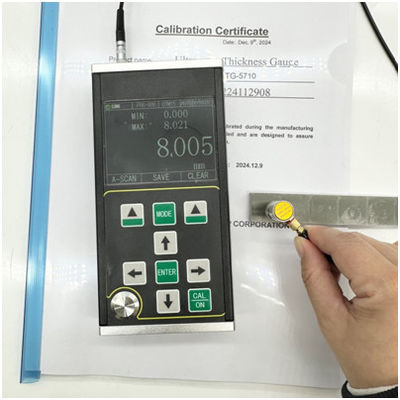 TG-5710 Draagbaar A-Scan B-Scan Ultrasone Dikte Gauge 100.000 Gegevensopslag Metaal Plastic Glas Dikte Testinstrument