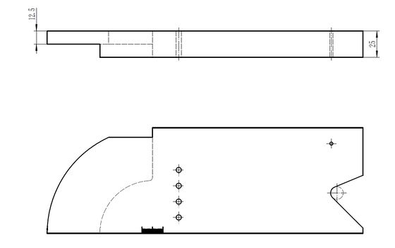 PAUT Radius Kalibratie IIW Blok ISO 19675 Metrisch