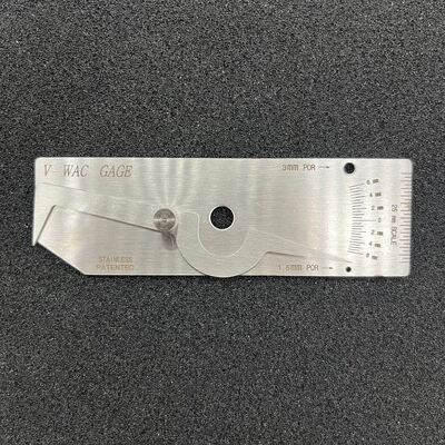 V-WAC-type enkelarmfillet roestvrij staal lasmeter metric & inch dubbele schaal