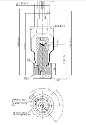 HXC-16B Röntgentube 0,8 mm Brennfleck 160KV 500W voor Veiligheidsscanner & Foutdetector