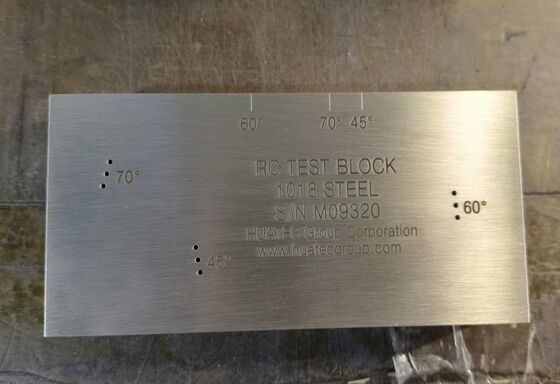 AWS D1.1/D1.1M-2015 RC resolutie Ultrasone Kalibratieblok voor Hoekstraaltransducers