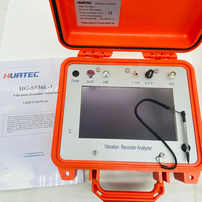 HG-S936L-1 Draagbare trillingsgegevensrecorder 1 Hz-200 Hz Trillingstestapparaat met één kanaal