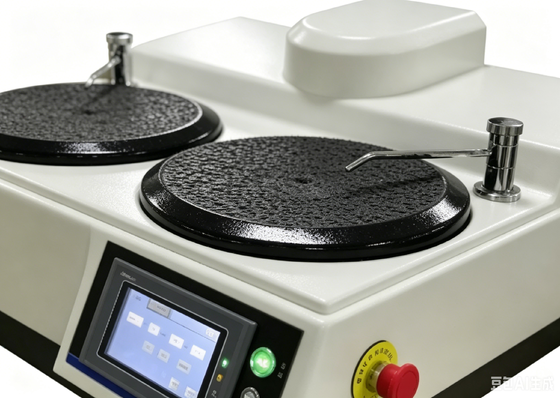 HPA-2SE dubbel schijfmetallografisch slijppolijstmachine PLC-aanraakscherm Voorbereidingsapparatuur