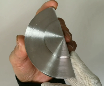 CC-type UT-kalibratieblok 1.0" & 2.0" Radius Scheergolf Afstand Kalibratiereferentieblok Voor Ultrasone Foutdetector
