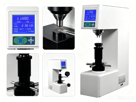HR-150D Multifunctionele Rockwell-hardheidstester met hoge nauwkeurigheid Automatische gegevensconversie Ingebouwde printer RS232-uitgang Industriële metaalhardheidstester