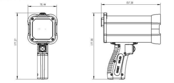 Dubbele AC gelijkstroom Ndt Materiaal Handbediende LEIDENE UVlamp DG4020