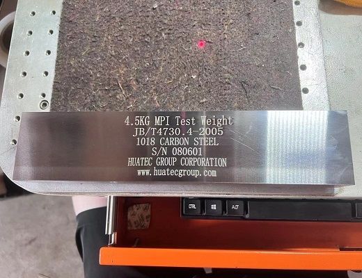 NDT Magnetische Foutdetector Accessoires Dead Weight testblok N1